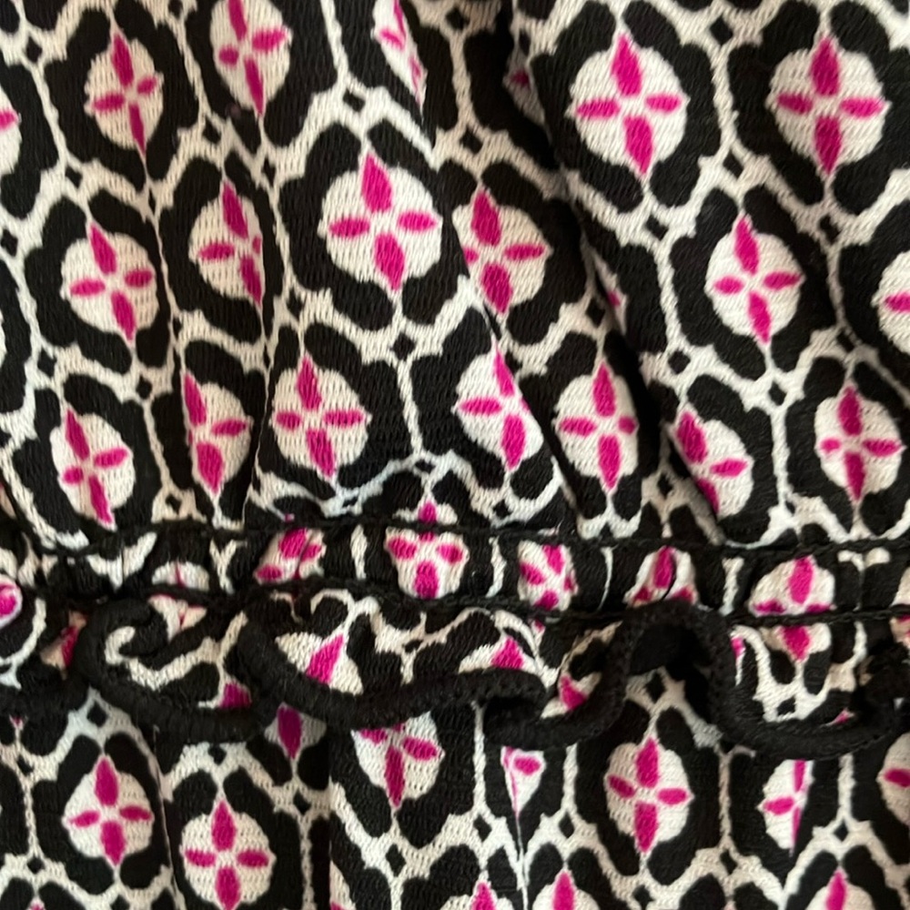 Style & Co. Black and White Tiered Wrap Midi Dress - Picture 3 of 3